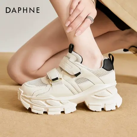 达芙妮厚底老爹鞋女款增高2024新款春秋女鞋显脚小透气休闲运动鞋商品大图