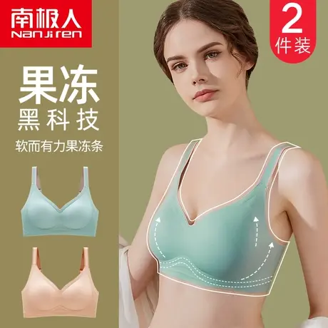 无痕内衣女士小胸聚拢收副乳无钢圈防下垂薄款运动美背文胸罩夏季图片
