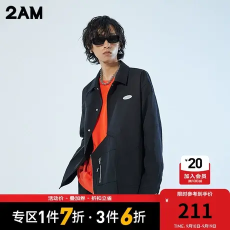 卡宾潮牌2AM工装拼接刺绣夹克外套休闲装宽松商品大图