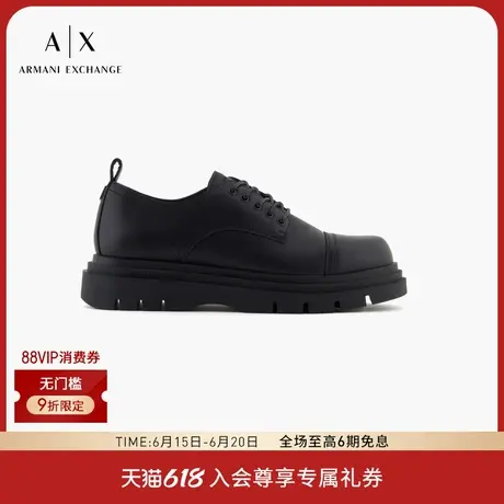 ARMANI EXCHANGE/阿玛尼2025夏季新款男士低帮圆头厚底系带鞋官方商品大图