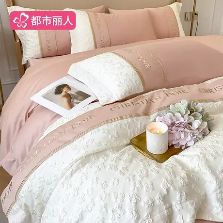 轻奢全棉床上四件套2025新款纯棉床单被套罩高级感主卧室四季床品商品大图