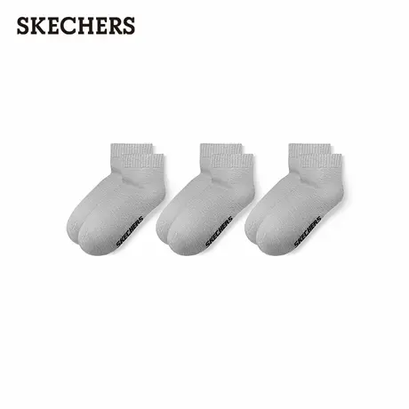 斯凯奇2025秋季新款女子5A抗菌短筒袜简约时尚舒适透气日常运动袜商品大图