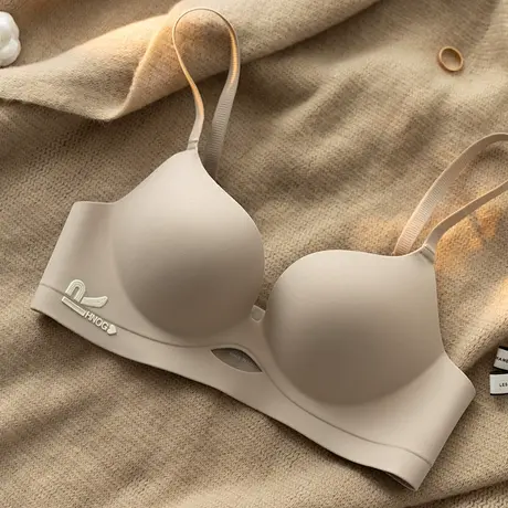 无痕内衣女舒适上托防下垂小胸聚拢胸罩无钢圈收副乳少女文胸套装商品大图