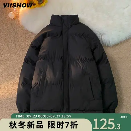 VIISHOW保暖宽松面包服潮牌加厚衣服冬季男生痞帅棉衣美式棉服男商品大图