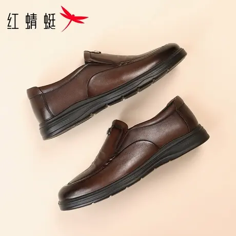 红蜻蜓男休闲皮鞋商品大图