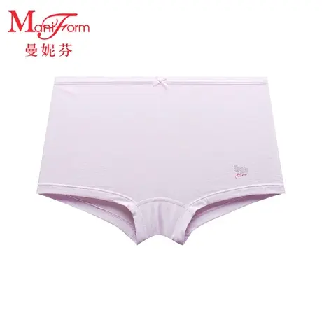 曼妮芬少女棉质内裤舒柔莫代尔女生中腰平角裤底裤棉裆20640472商品大图