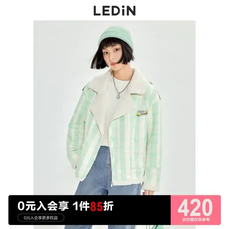乐町甜美厚外套秋冬季新款流行毛毛外套女宽松设计感图片