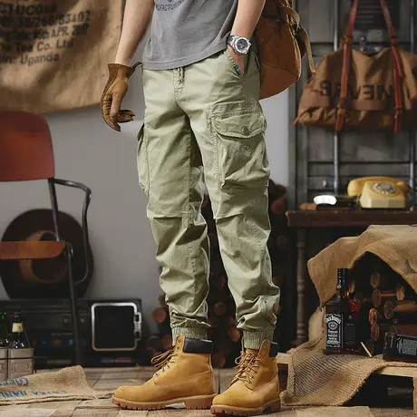 Modi Nick/摩帝尼克男士工装裤宽松裤子男款束脚运动工装休闲男裤商品大图