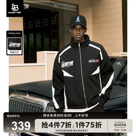 Lilbetter棉袄男冬季新款赛车服机能夹克加厚棉衣外套保暖棉服潮商品大图