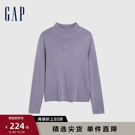 Gap女装早春半高领修身合体针织衫毛衣高级气质搭配打底衫836316图片