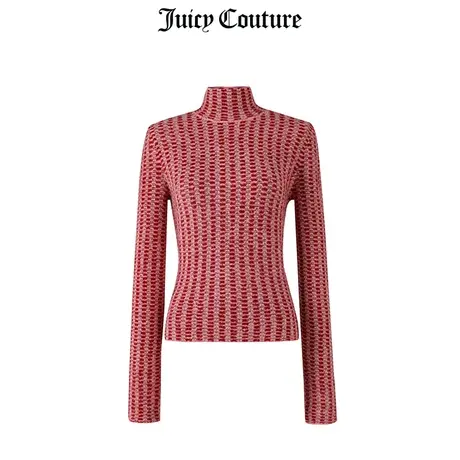 Juicy Couture橘滋毛衫女美式春季新品毛衣女半高领毛织套头衫女商品大图