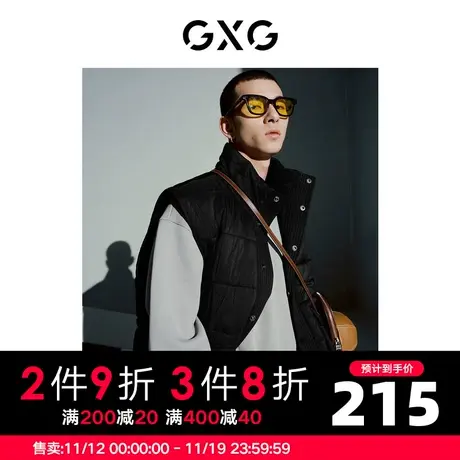 GXG男装 秋季时尚潮流休闲立领马甲潮10C109001I图片