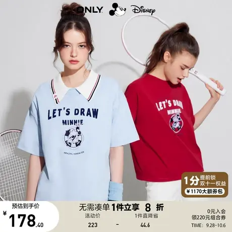 ONLY奥莱2023春夏新款迪士尼米奇DISNEY联名款宽松T恤女商品大图