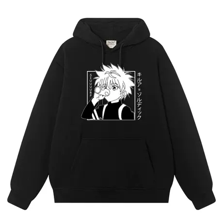 秀洛全职猎人帽衫男奇犽周边小杰西索联名衣服富坚义博连帽卫衣商品大图