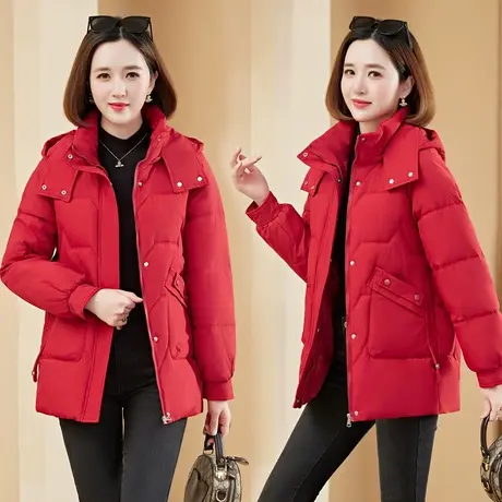 羽绒棉服女冬装2023新款小个子设计感小众面包服加厚棉衣外套上衣图片