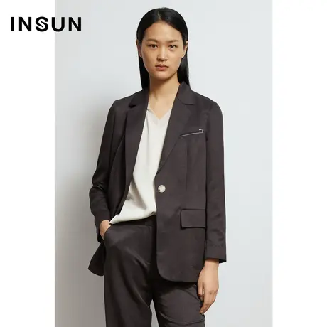 INSUN恩裳秋季一粒扣西装外套商品大图