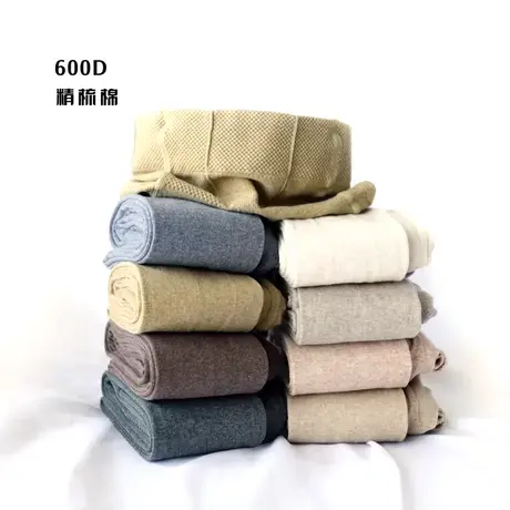 春秋中厚连裤袜全棉收腹提臀竖条纹打底裤燕麦米白豆沙绿奶咖灰黑商品大图