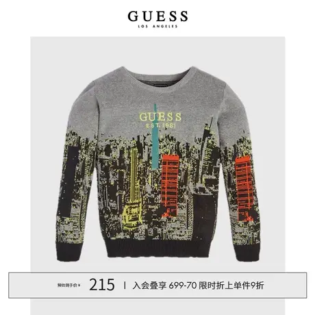 GUESS 童装男童风景图案针织衫-L3RR03Z2NN0图片