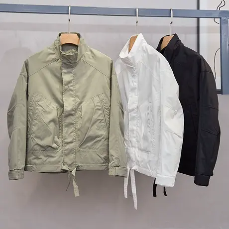 男士夹克韩版潮流休闲冲锋衣帅气潮牌外套薄款男装上衣青少年衣服图片