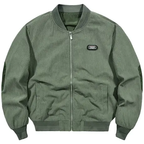 VIP飞行员夹克男宽松日系复古工装灯芯绒外套春秋潮流百搭棒球服商品大图