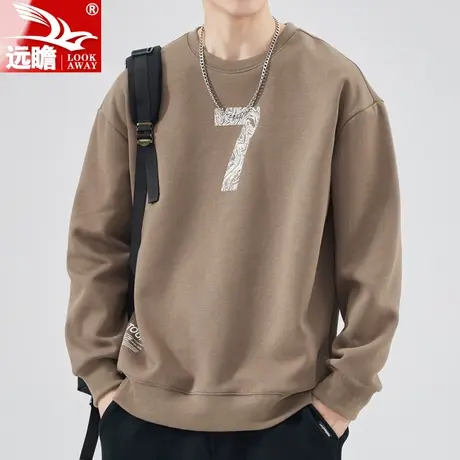 卫衣男春秋季2023新款宽松休闲上衣外套男士潮牌休闲长袖t恤男款商品大图