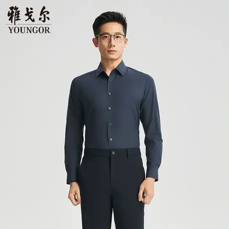 【商场同款】雅戈尔男士长袖衬衫春季新款官方商务休闲长袖衬衫男图片