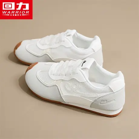 回力女鞋夏季2025新款透气休闲配裙子小白鞋德训平底运动阿甘板鞋图片
