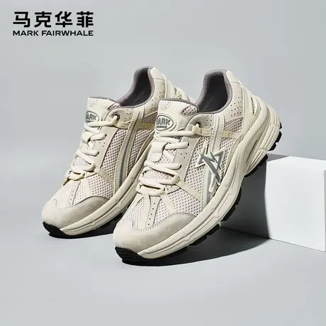 马克华菲运动休闲鞋男2025夏季新款厚底老爹鞋透气百搭轻便网面鞋商品大图