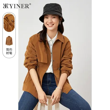YINER音儿女装2021秋季新款时尚气质短外套商品大图