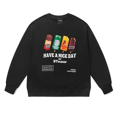 oversize上衣美式街头风嘻哈卫衣男女同款宽松加绒保暖炸街衣服秋图片