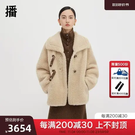 播大方气质翻领毛呢外套BDQ4AD0878图片