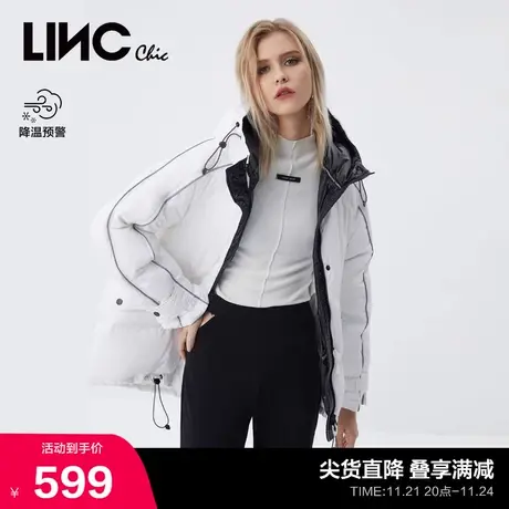 LINCCHIC金羽杰羽绒服女运动短款羽绒服女冬季外套Y21802295Y图片