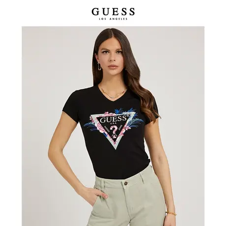 GUESS女士潮流印花T恤-W2GI06J1311图片