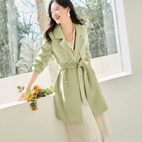 时尚气质风衣外套春季新款女士百搭休闲收腰显瘦通勤上衣商品大图