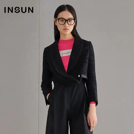 恩裳春季宽松不规则西装短外套商品大图