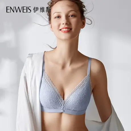 伊维斯潇洒小姐10811007 无钢圈小胸微聚拢文胸女 舒适蕾丝内衣图片