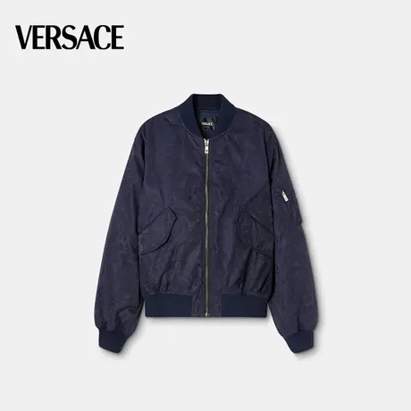 【季末优惠】VERSACE/范思哲 男士Barocco提花飞行员夹克图片