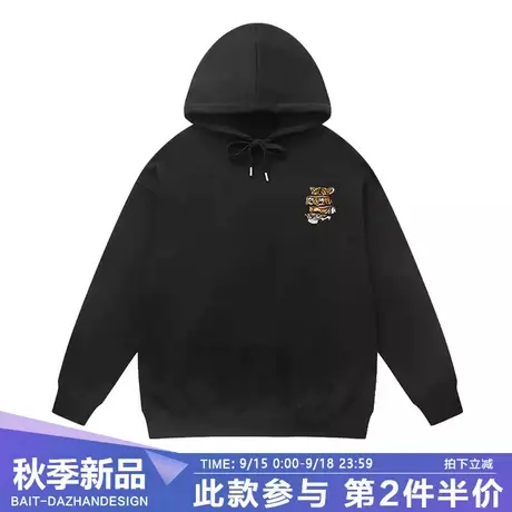 原创趣味国潮老虎头卫衣男连帽痞帅外套欧美风潮牌秋冬季新款帽衫商品大图