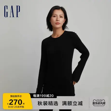 Gap女装秋季2023新款宽松舒适打底针织衫793890时尚休闲毛衣图片