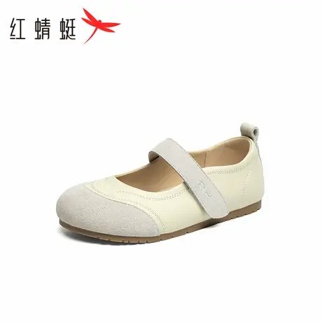 【好物体验专享】红蜻蜓运动玛丽珍鞋2025夏季女鞋银色芭蕾单鞋图片