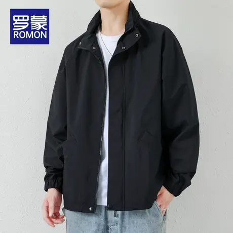 罗蒙秋季休闲夹克外套男款飞行员男装2025新款春秋款男士衣服防风图片