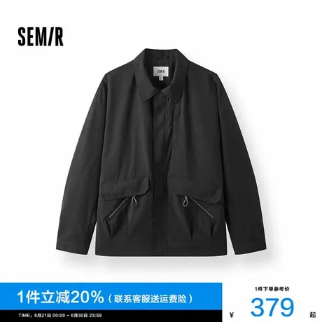 [商场同款]森马夹克男户外工装外套防泼水轻薄款秋装2025新款上衣图片