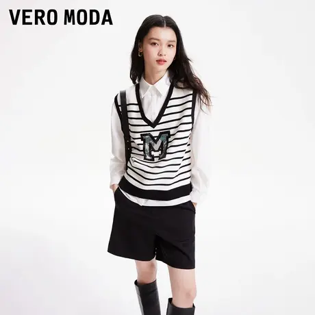 Vero Moda奥莱上衣女夏秋新款休闲百搭舒适学院风假两件长袖流行图片