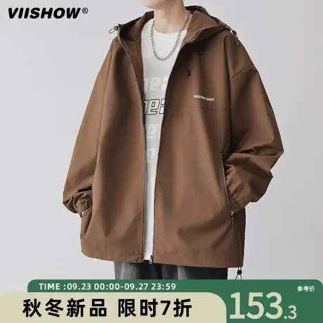 VIISHOW户外机能防风痞帅夹克外套男冲锋夹克款春秋季美式春秋潮商品大图