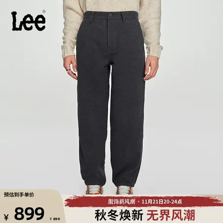 Lee商场同款23秋冬新品深灰色羊毛毛呢卡朋特工装裤男LMB0012112图片