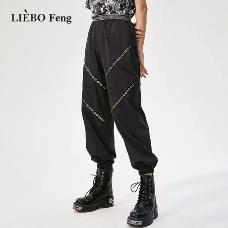 裂帛LIEBOFeng2024年新款商场同款休闲修身直筒工装裤梭织长裤图片