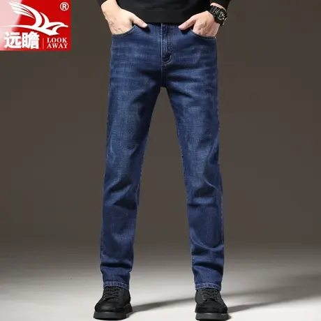 牛仔裤男春秋季修身小脚弹力百搭韩版潮牌2023新款男士休闲长裤子商品大图