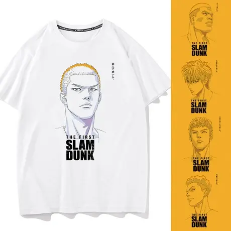 秀洛灌篮高手电影联名T恤樱木花道流川枫情侣装夏季纯棉潮牌短袖商品大图