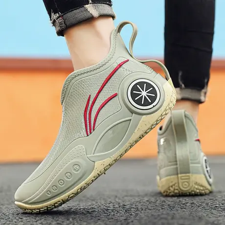 雨鞋男款防水防滑户外钓鱼水鞋洗车工作鞋软底胶鞋厨房劳保鞋男鞋商品大图