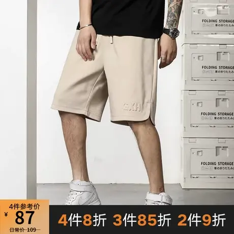 GxxH大码男装夏季男士运动短裤韩版休闲裤潮牌宽松百搭五分裤商品大图